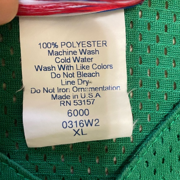 SOLD- Majestic Vintage Boston Red Sox St. Patrick’s Day Jersey Men’s XL - Picture 9 of 10